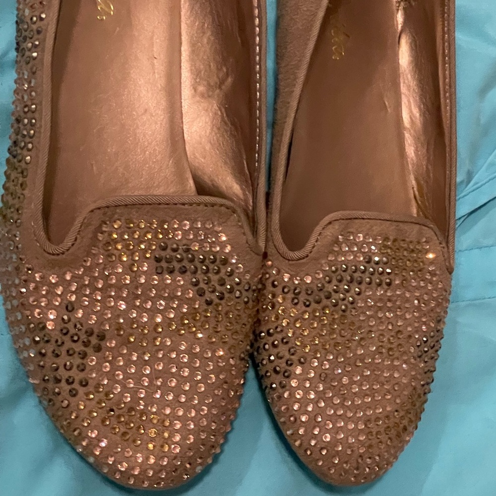 Gold Sparkle Dress Shoes Size 6.5